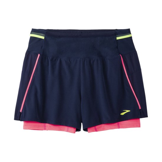 BROOKS - PANTALONCINI HIGH POINT 3" 2 IN 1 2.0 DONNA