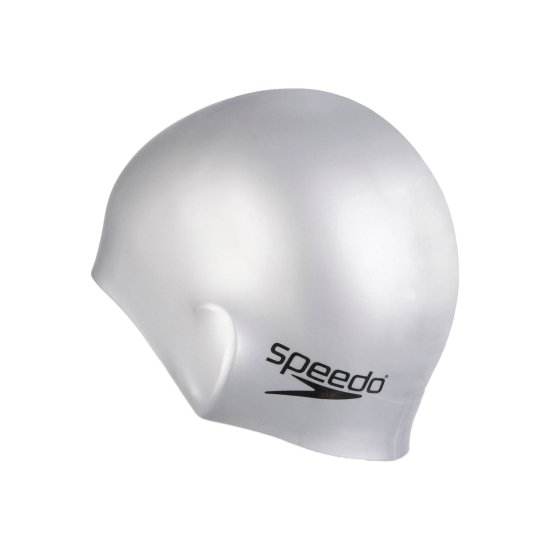 SPEEDO - CUFFIA DA NUOTO FLAT SILICONE P12 GRIGIO