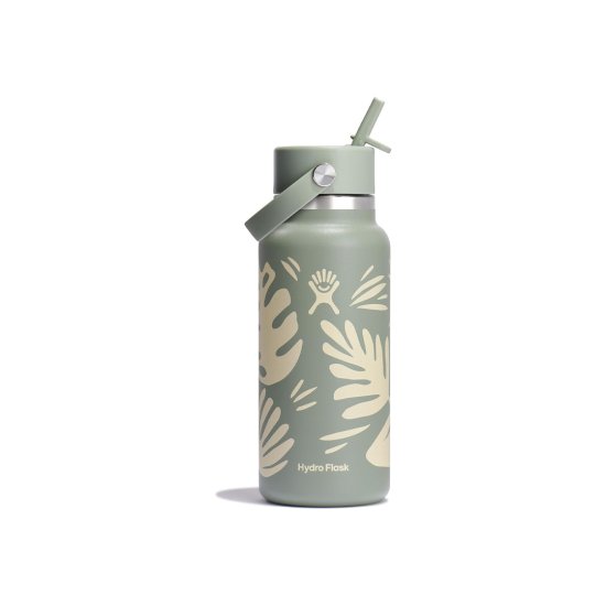 HYDRO-FLASK - GOURDE HYDRO FLASK 32 OZ WIDE MOUTH AVEC PAILLE BOTANICAL