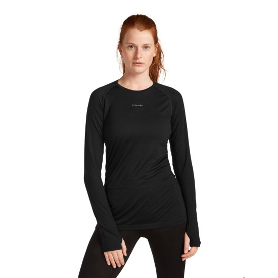 ICEBREAKER - T-SHIRT ZONEKNIT MANICHE LUNGHE MERINO 125 DONNA
