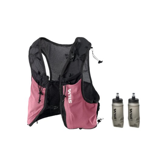 SILVA - Sac d'hydratation Strive Fly 5 rose avec flasques