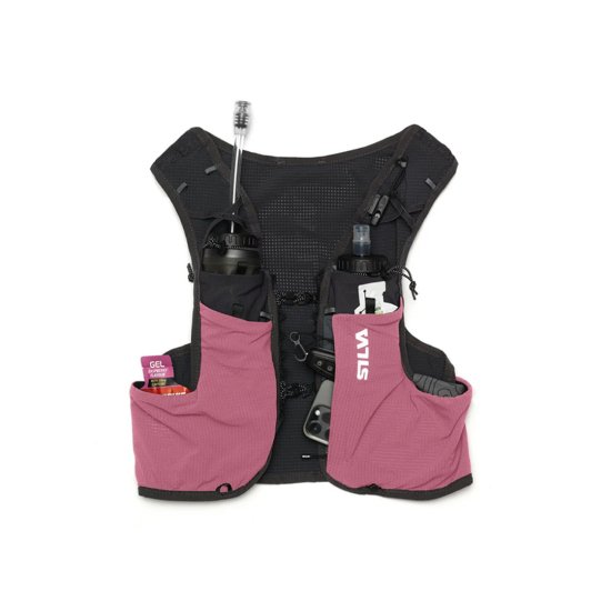SILVA - Sac d'hydratation Strive Fly 5 rose avec flasques