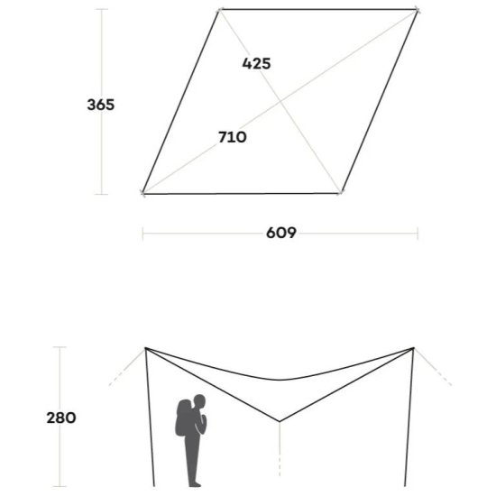 FERRINO - Tarp Screen 6x4 mt