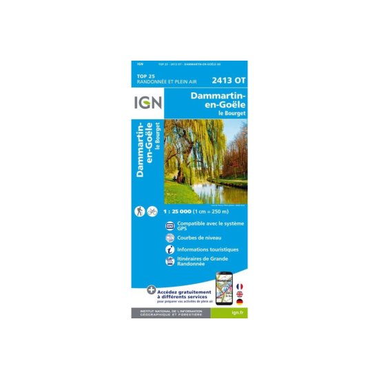 IGN - Carte IGN  DAMMARTIN-EN-GOËLE LE BOURGET