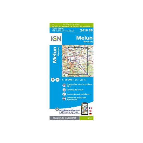 IGN - Carte IGN MELUN MORMANT