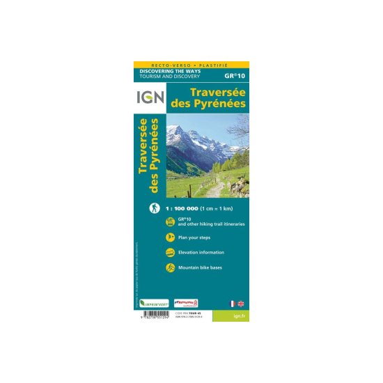 IGN - Carta IGN ATTRAVERSAMENTO DEI PIRINEI GR10®