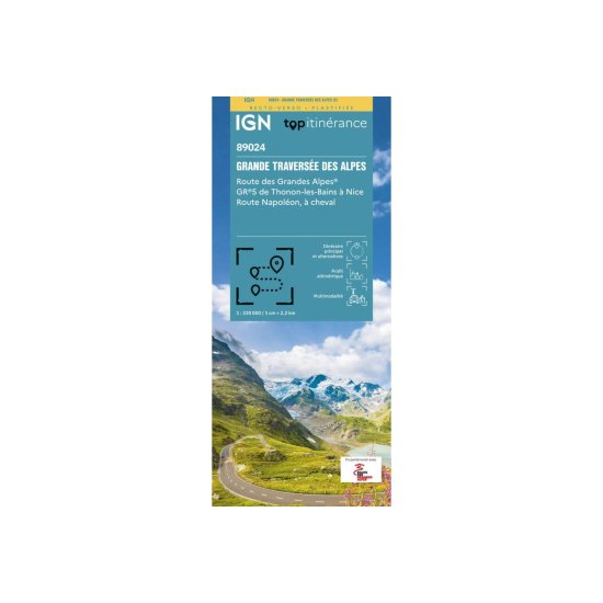 IGN - Carte IGN GRANDE TRAVERSÉE DES ALPES