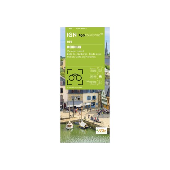IGN - CARTE TOP100 D56 - MORBIHAN