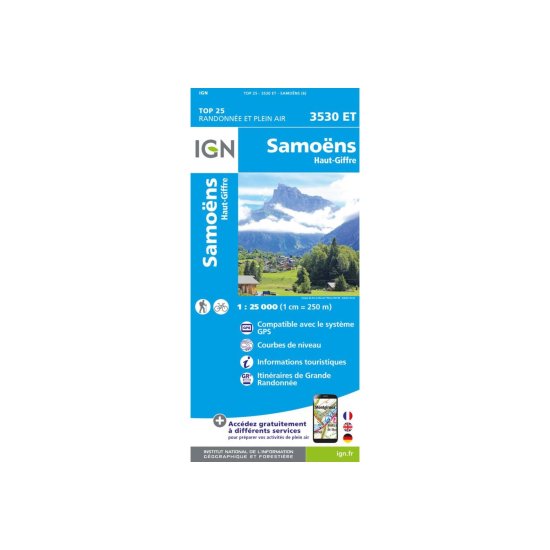 IGN - Carte IGN SAMOENS HAUT-GIFFRE