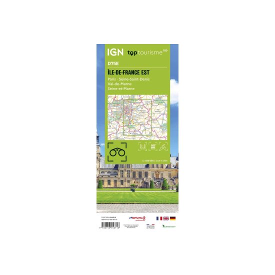 IGN - TOP100D75E - ISOLA DI FRANCIA EST PARIGI - SENNA-SAN-DENIS - VALLE DELLA MARNA - SENNA E MARNA IGN