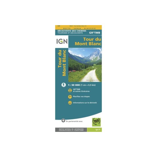 IGN - CARTE TOUR DU MONT-BLANC