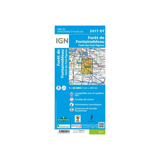 IGN - 2417OT FORET DE FONTAINEBLEAU FORET