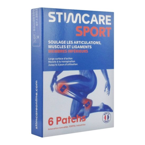 STIMCARE - Boîte de 6 patchs membres inférieurs
