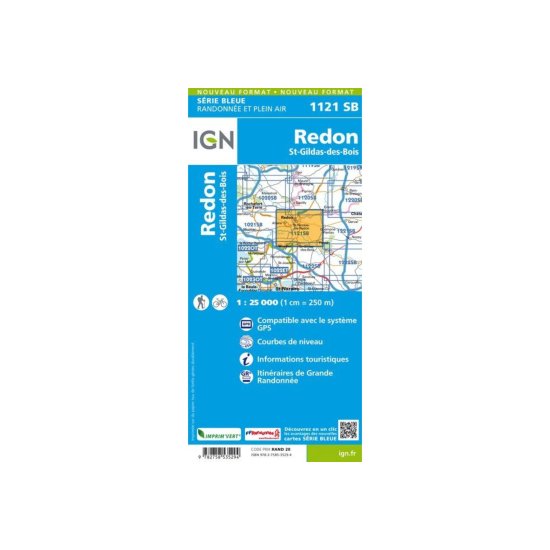 IGN - CARTE REDON ET SAINT-GILDAS-DES-BOIS