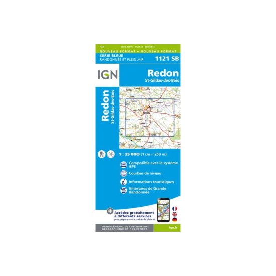 IGN - CARTE REDON ET SAINT-GILDAS-DES-BOIS