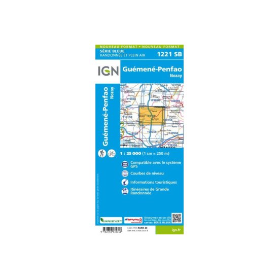 IGN - CARTE GUÉMENÉ-PENFAO ET NOZAY
