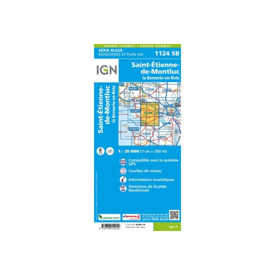 IGN - CARTE SAINT-ÉTIENNE-DE-MONTLUC ET LA BERNERIE-EN-RETZ