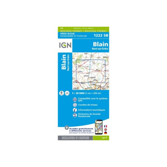 IGN - CARTE BLAIN  ET NORT-SUR-ERDRE