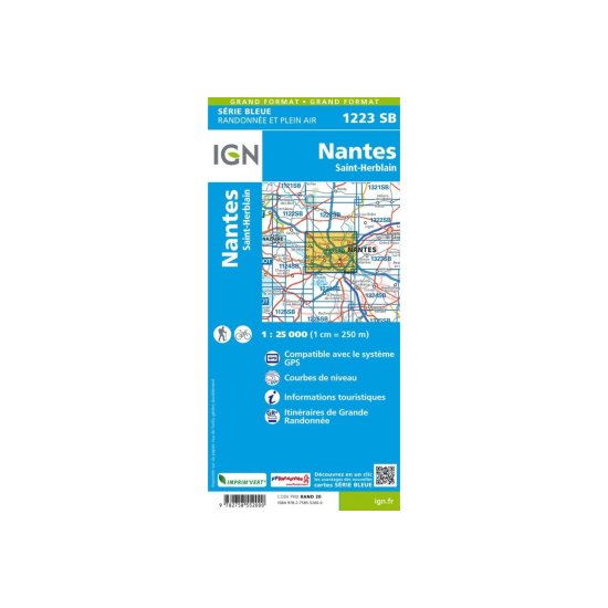 IGN - Carte IGN NANTES SAINT-HERBLAIN