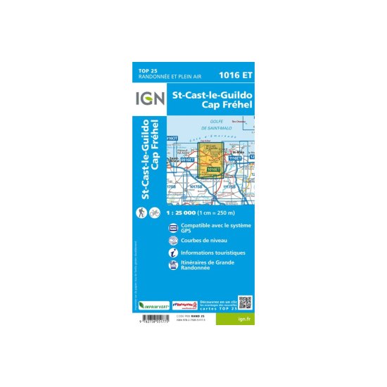 IGN - CARTE SAINT-CAST-LE-GUILDO ET CAP FRÉHEL
