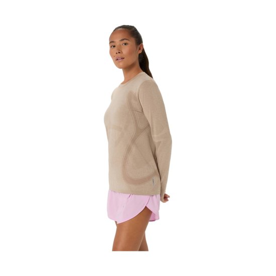 ASICS - Maglietta a maniche lunghe senza cuciture Road donna