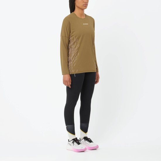 SALOMON - T-SHIRT SENSE AERO GFX MANICHE LUNGHE DONNA