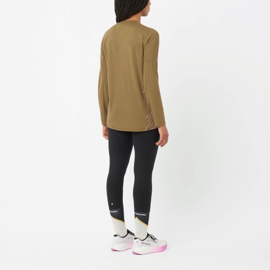 SALOMON - T-SHIRT SENSE AERO GFX MANICHE LUNGHE DONNA