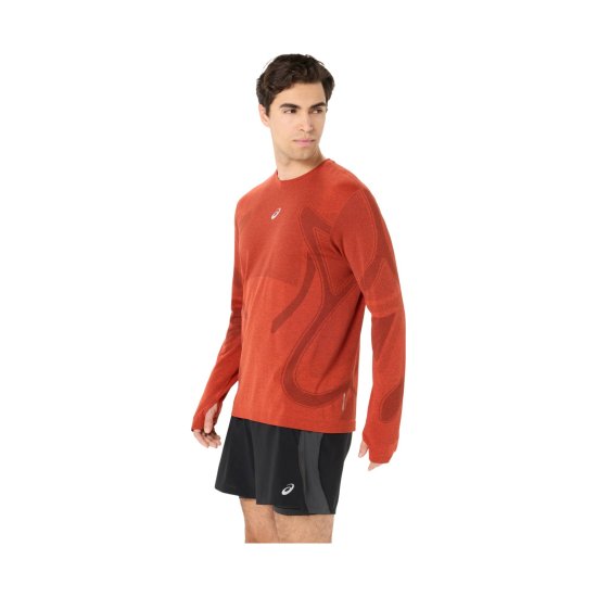 ASICS - T-shirt manches longues sans couture Road homme