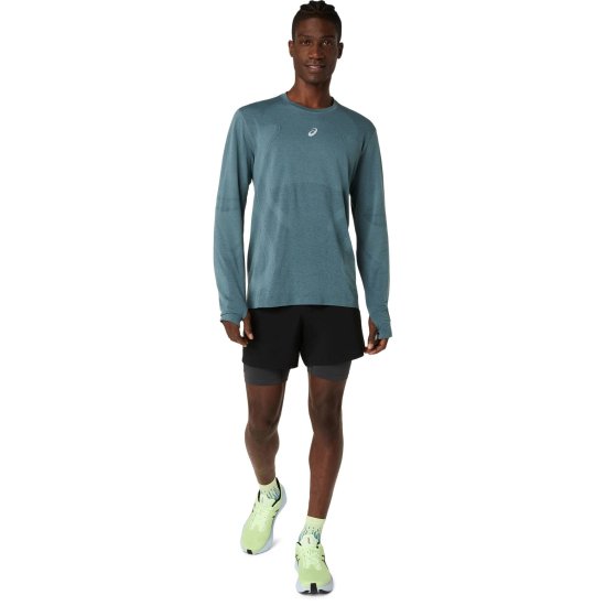 ASICS - T-shirt manches longues sans couture Road homme