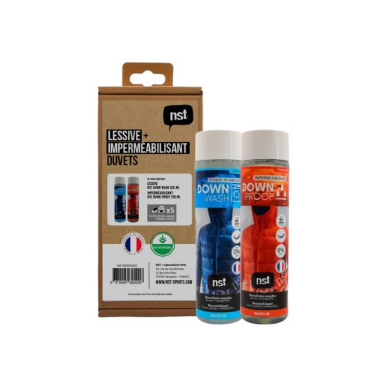 NST - Kit detergente + impermeabilizzante per piuma