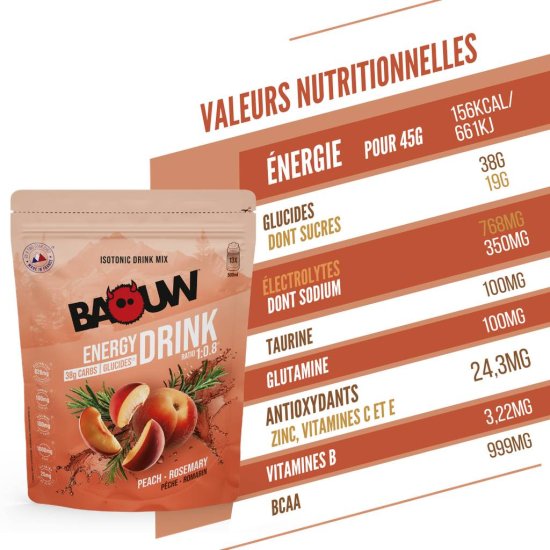BAOUW - Boisson isotonic energy drink mix