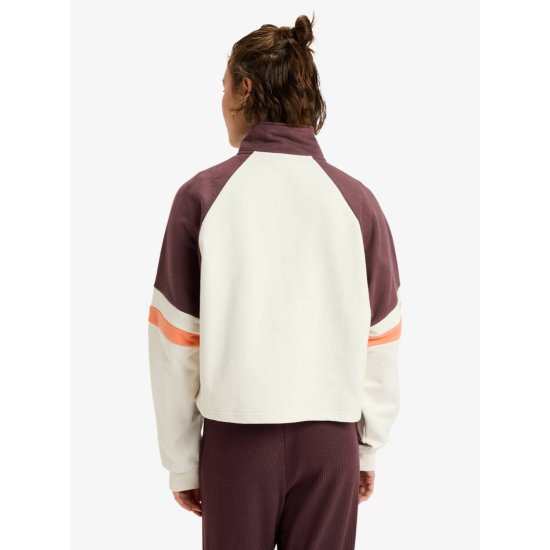 ROXY - FELPA ESSENTIAL ENERGY CROP DEMI-ZIP DONNA