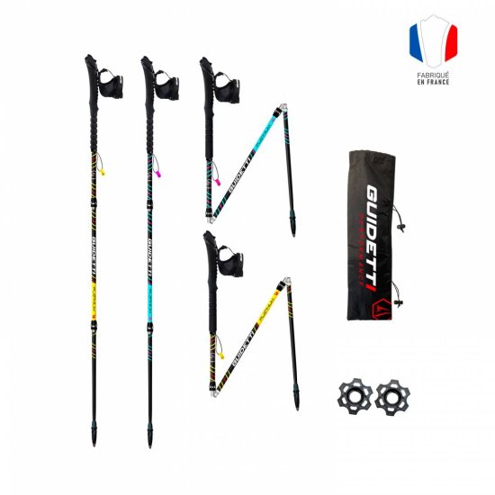 Guidetti - BÂTONS DE TRAIL PLATINIUM NÉO PULSE CARBONE