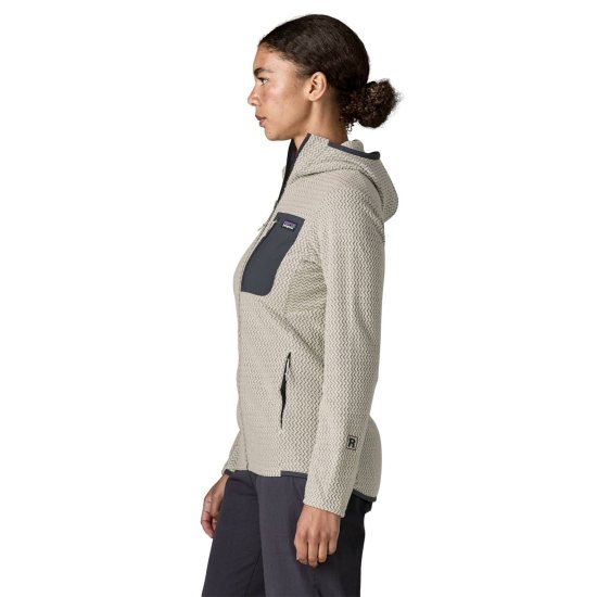 PATAGONIA - PILE R1 AIR CON ZIP INTEGRALE E CAPPUCCIO DA DONNA
