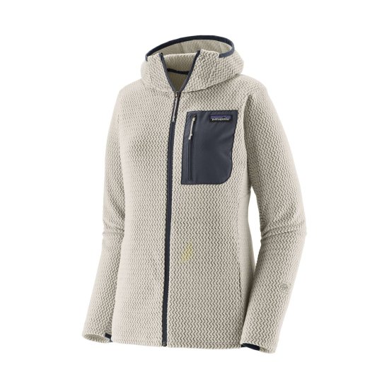 PATAGONIA - PILE R1 AIR CON ZIP INTEGRALE E CAPPUCCIO DA DONNA