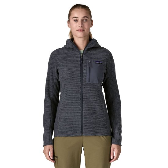PATAGONIA - PILE R1 AIR CON ZIP INTEGRALE E CAPPUCCIO DA DONNA
