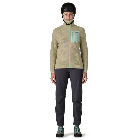 PATAGONIA - PILE R1 AIR CON ZIP INTEGRALE E CAPPUCCIO DA DONNA