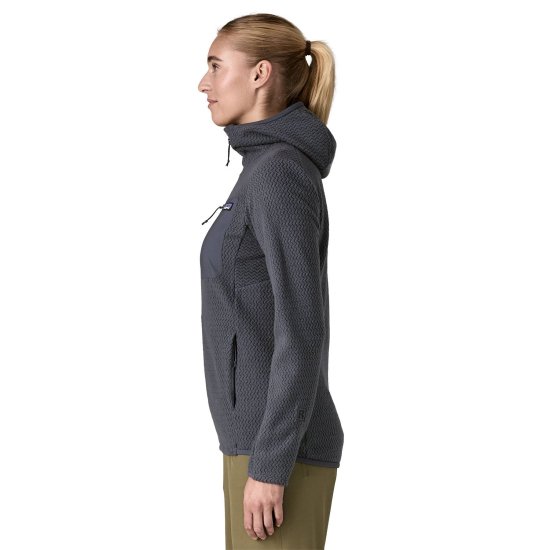 PATAGONIA - PILE R1 AIR CON ZIP INTEGRALE E CAPPUCCIO DA DONNA