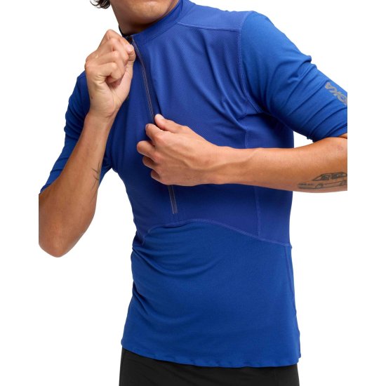 HOKA - T-shirt Skybreeze zip homme