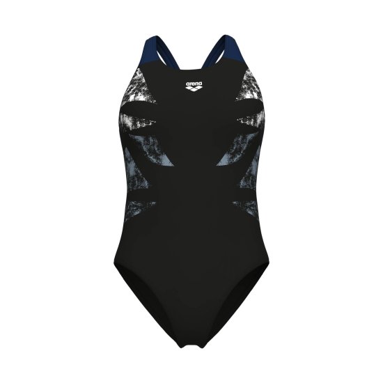 ARENA - Maillot de bain Graphic en dos V femme