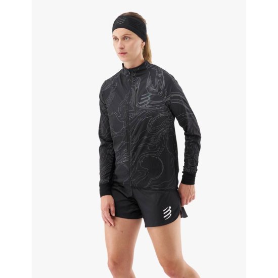 COMPRESSPORT - Veste Hurricane Windproof  Aurora femme