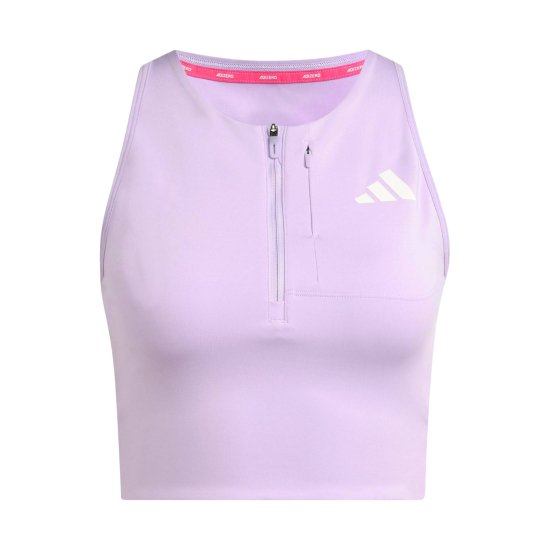 ADIDAS - Top corto da running ADIZERO CROP donna