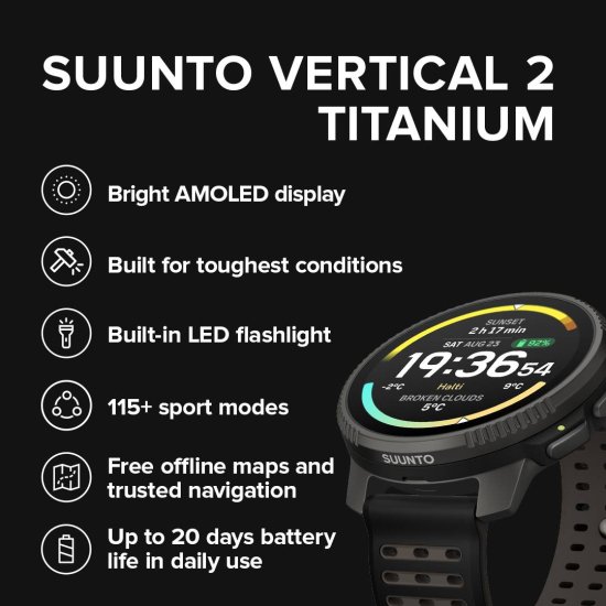 SUUNTO - Vertical 2 Titanium