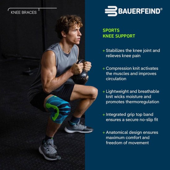 Bauerfeind - Genouillère Sports Knee Support noir