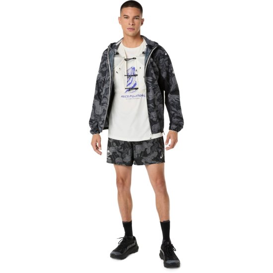 ASICS - Veste running FUJITRAIL PACKABLE JACKET homme