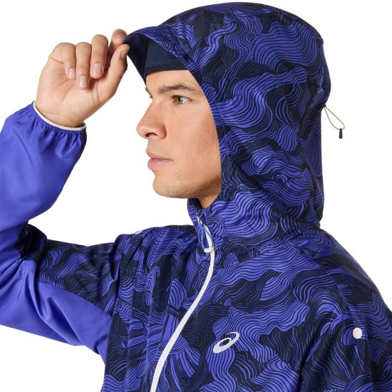 ASICS - Veste running FUJITRAIL PACKABLE JACKET homme