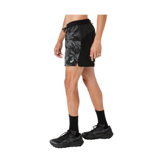 ASICS - Pantaloncino da running FUJITRAIL ALL OVER PRINT 5 in 1