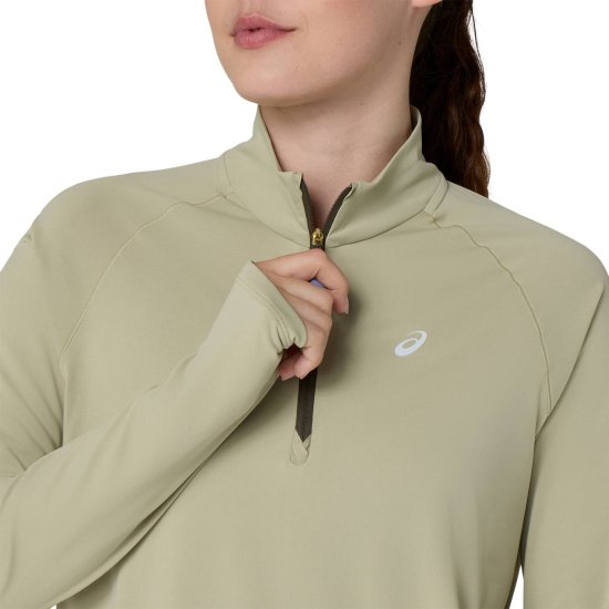 ASICS - Maglia a maniche lunghe Nagino Run 1/4 zip donna