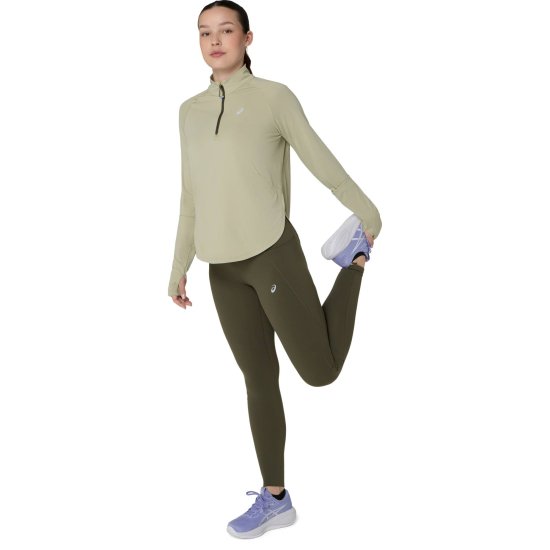 ASICS - Maglia a maniche lunghe Nagino Run 1/4 zip donna