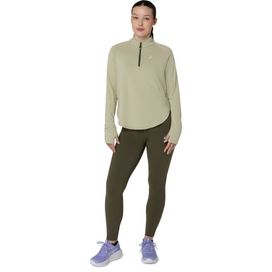 ASICS - Maglia a maniche lunghe Nagino Run 1/4 zip donna